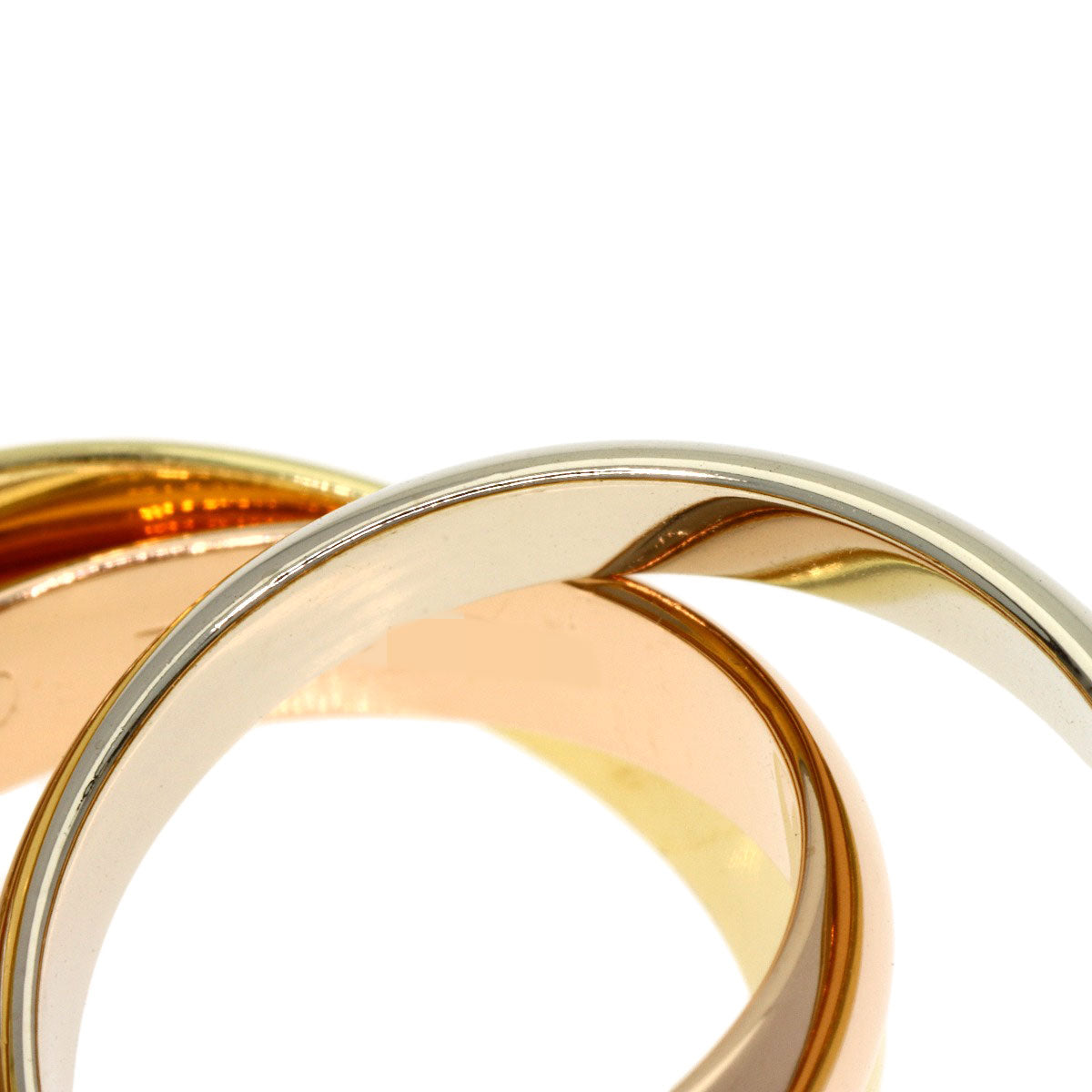 CARTIER Trinity #50 Ring K18 Yellow Gold K18 White GoldLadies [Used]