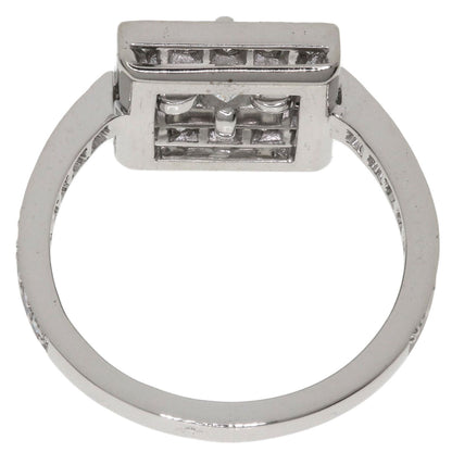 Boucheron ABBA Princess Cut Diamond #52 Ring K18 White Gold Ladies [Used]