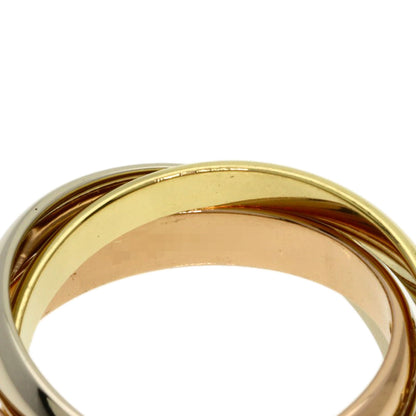 カルティエ トリニティ 3P ダイヤモンド #54 リング・指輪 K18イエローゴールド/K18WG/K18PG レディース 【中古】【CARTIER】