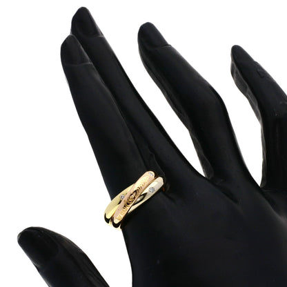 カルティエ トリニティ 3P ダイヤモンド #54 リング・指輪 K18イエローゴールド/K18WG/K18PG レディース 【中古】【CARTIER】