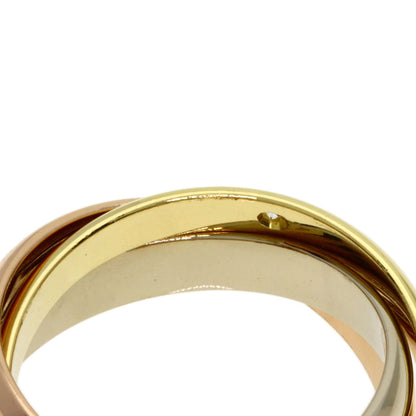 カルティエ トリニティ 3P ダイヤモンド #54 リング・指輪 K18イエローゴールド/K18WG/K18PG レディース 【中古】【CARTIER】