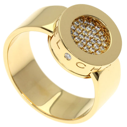 CHANEL Lalonde Pave Diamond #57 Ring K18 Yellow Gold Ladies [Used]