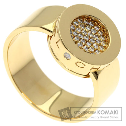CHANEL Lalonde Pave Diamond #57 Ring K18 Yellow Gold Ladies [Used]