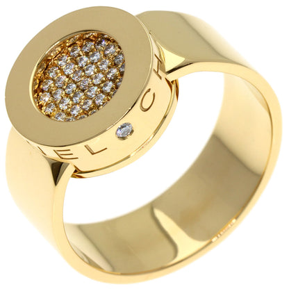 CHANEL Lalonde Pave Diamond #57 Ring K18 Yellow Gold Ladies [Used]