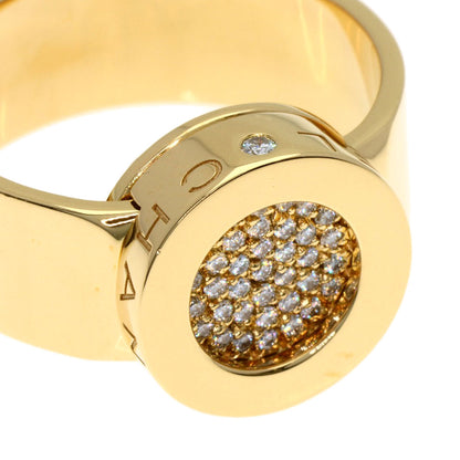CHANEL Lalonde Pave Diamond #57 Ring K18 Yellow Gold Ladies [Used]