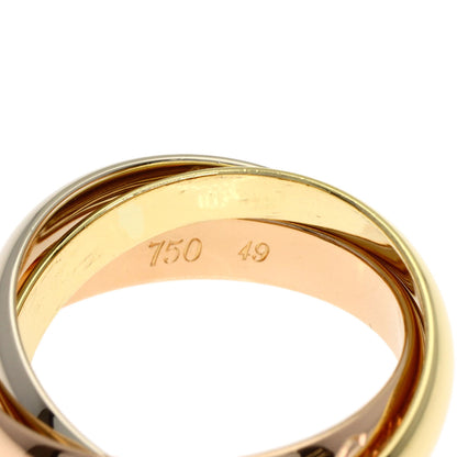 カルティエ トリニティ #49 リング・指輪 K18イエローゴールド/K18PG/K18WG レディース 【中古】【CARTIER】