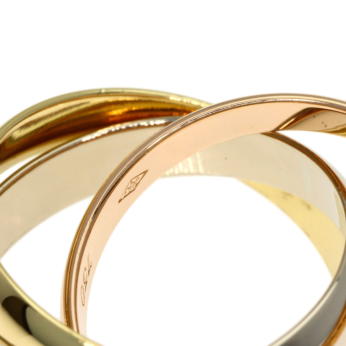 カルティエ トリニティ #49 リング・指輪 K18イエローゴールド/K18PG/K18WG レディース 【中古】【CARTIER】