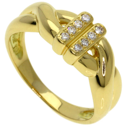 Dior Diamond Ring K18 Yellow Gold Ladies [Used]