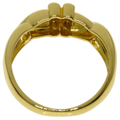 Dior Diamond Ring K18 Yellow Gold Ladies [Used]
