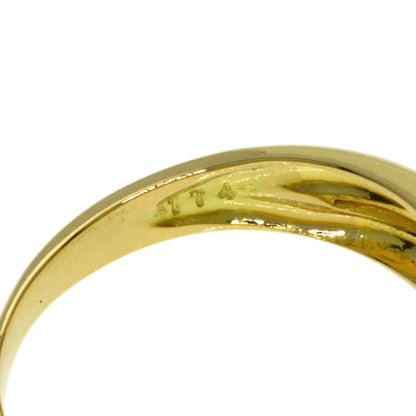 Dior Diamond Ring K18 Yellow Gold Ladies [Used]