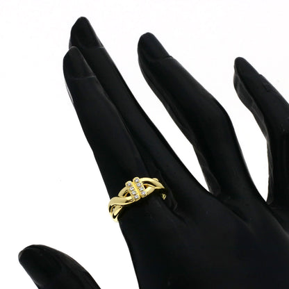 Dior Diamond Ring K18 Yellow Gold Ladies [Used]