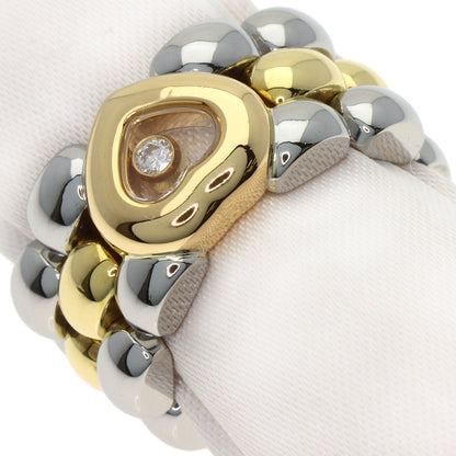 Chopard Happy Diamond Heart Ring K18 Yellow Gold Stainless SteelLadies [Used]