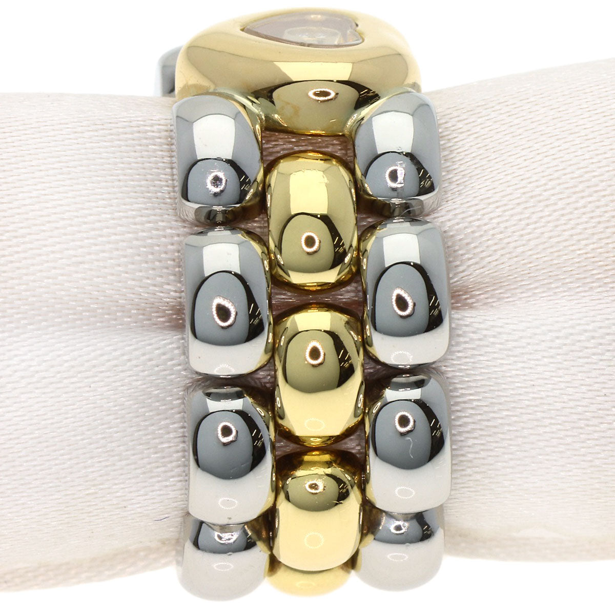 Chopard Happy Diamond Heart Ring K18 Yellow Gold Stainless SteelLadies [Used]