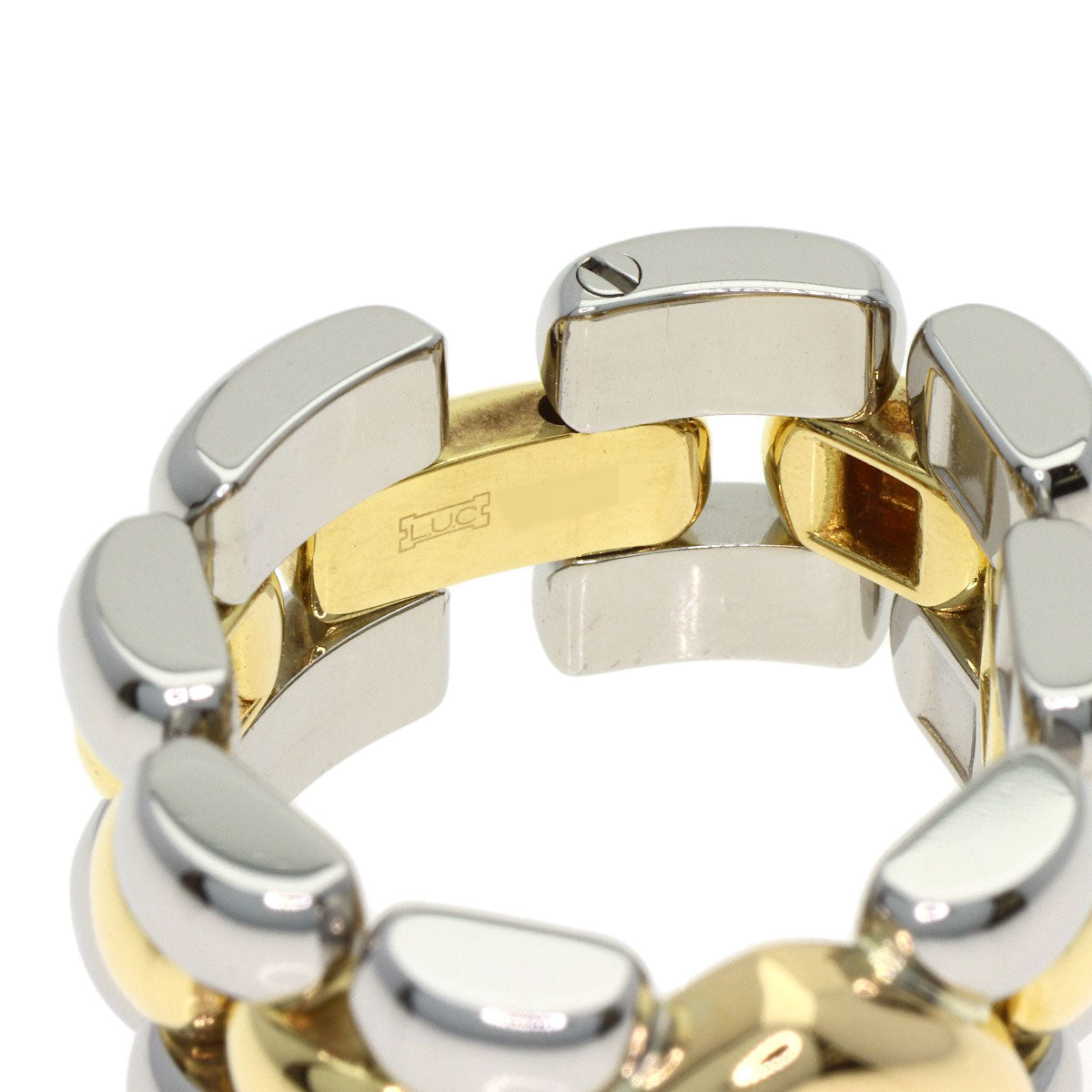 Chopard Happy Diamond Heart Ring K18 Yellow Gold Stainless SteelLadies [Used]