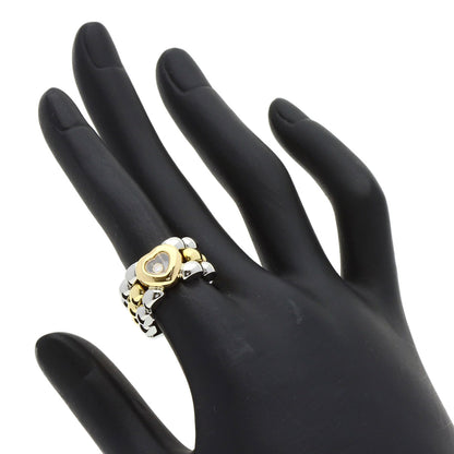 Chopard Happy Diamond Heart Ring K18 Yellow Gold Stainless SteelLadies [Used]
