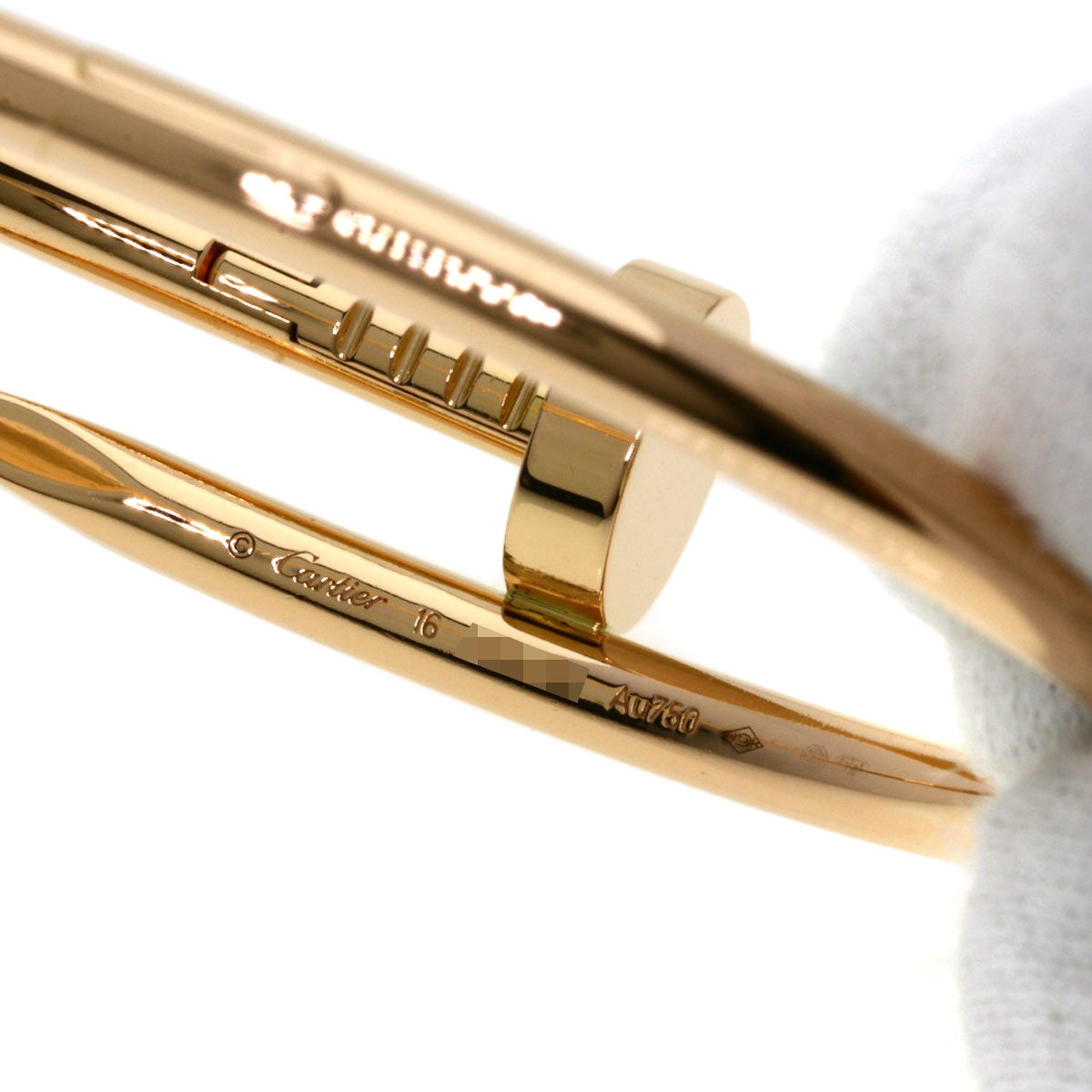 CARTIER Juste Uncre Classic LM #16 Bracelet K18 Pink Gold Ladies [Used]
