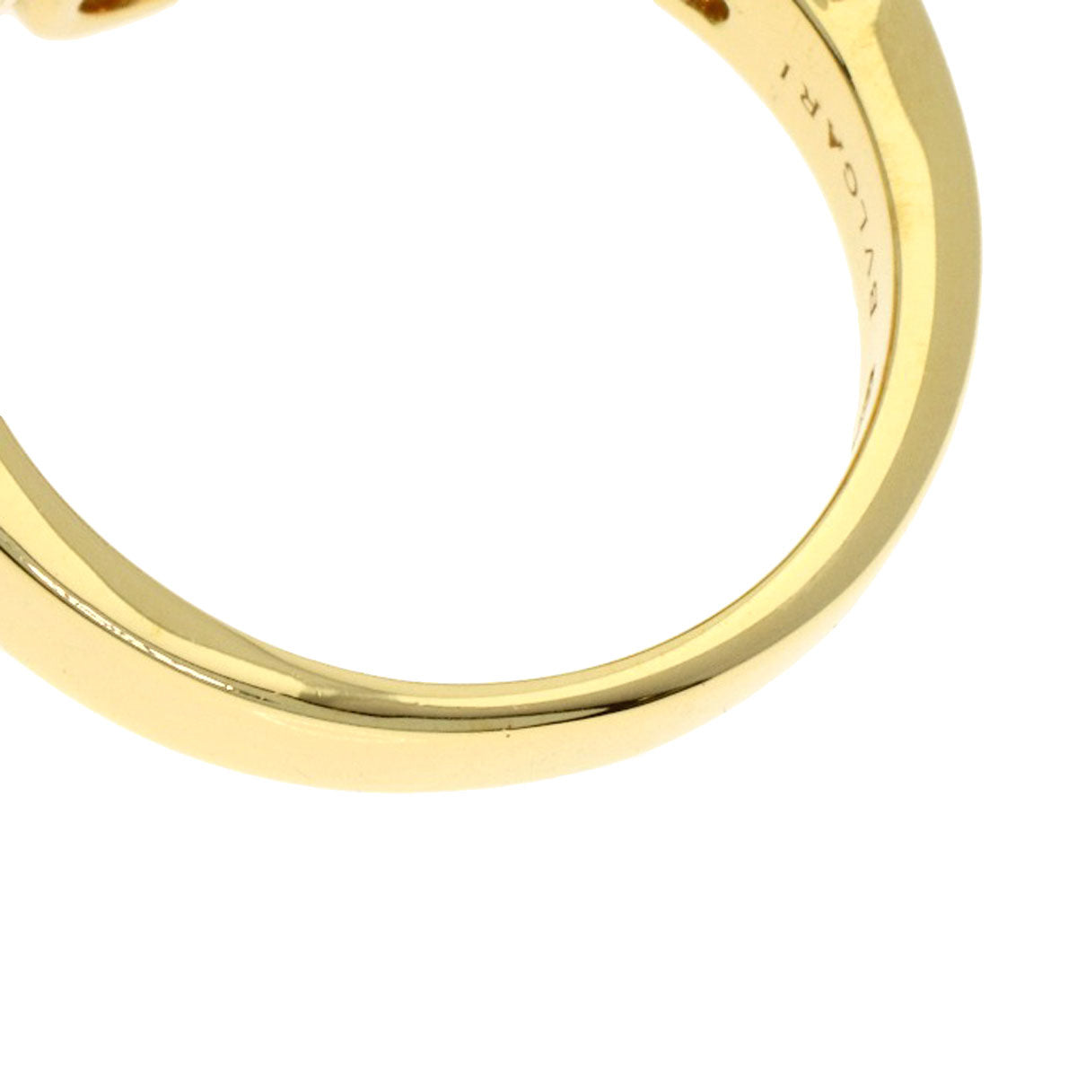 BVLGARI Flower Contrail Multicolor Sapphire Diamond Ring K18 Yellow Gold Ladies [Used]