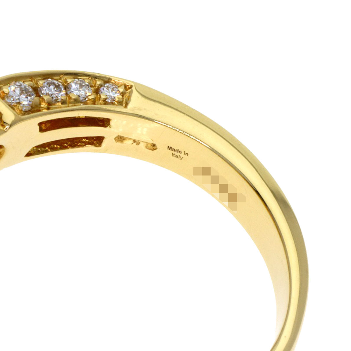 BVLGARI Flower Contrail Multicolor Sapphire Diamond Ring K18 Yellow Gold Ladies [Used]