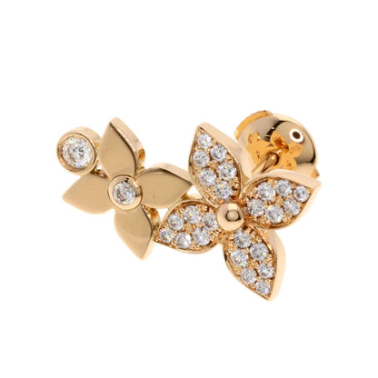 LOUIS VUITTON Star Blossom Double Diamond Right Earphone earring K18 Pink Gold Ladies [Used]