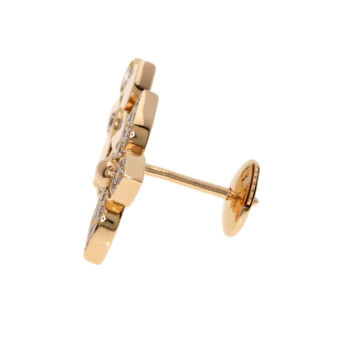 LOUIS VUITTON Star Blossom Double Diamond Right Earphone earring K18 Pink Gold Ladies [Used]