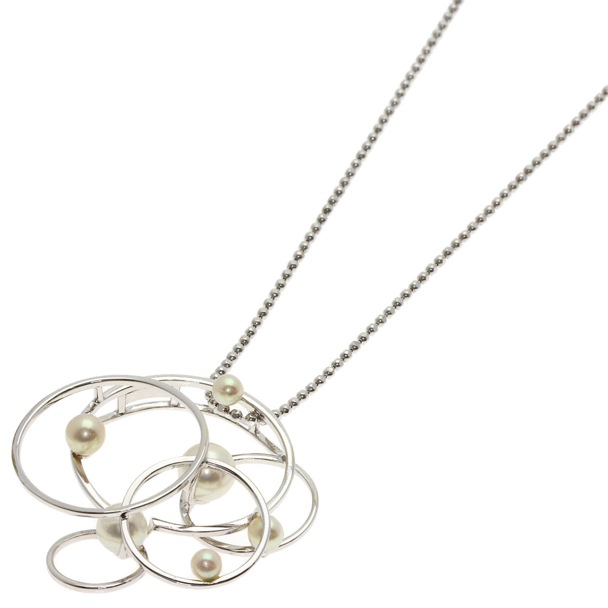 TASAKI Enima Pearl Pearl Necklace K18 White Gold Ladies [Used]