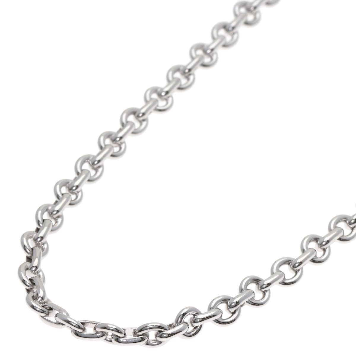 Chaumet Roll Chain 15.9" Necklace K18 White Gold Ladies [Used]