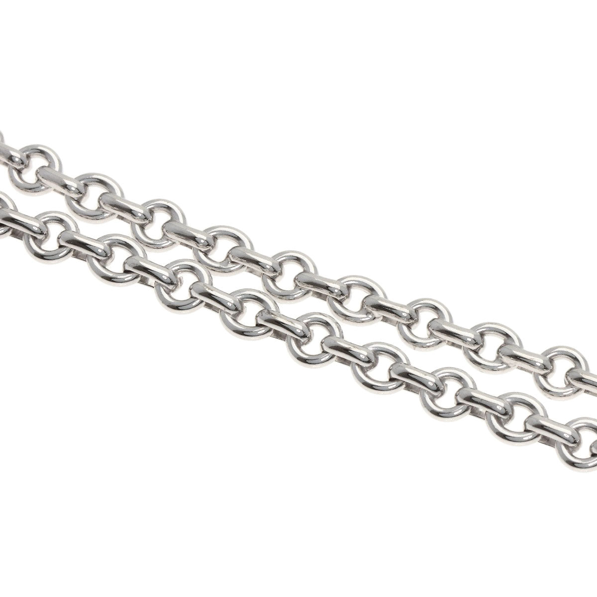 Chaumet Roll Chain 15.9" Necklace K18 White Gold Ladies [Used]