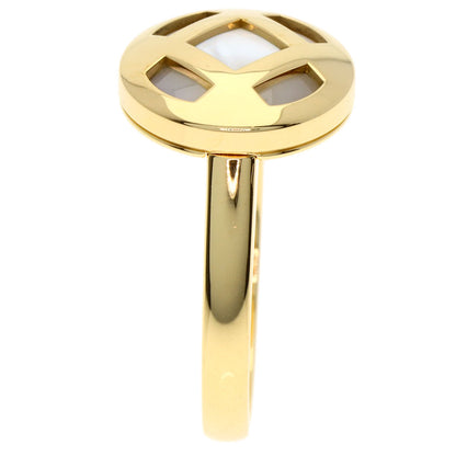 CARTIER Pasha White Shell #49 Ring K18 Yellow Gold Ladies [Used]