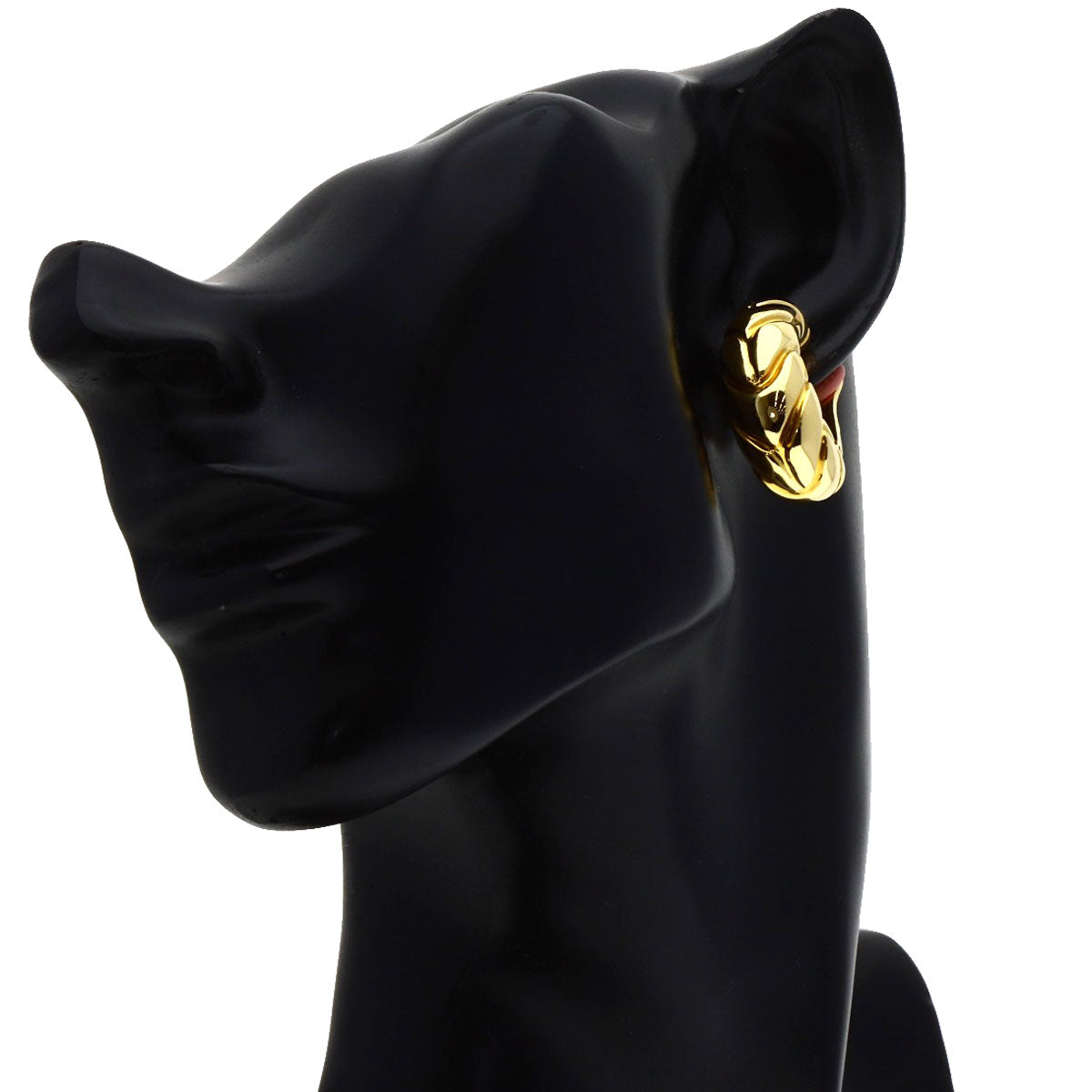 BVLGARI Spiga Earring K18 Yellow Gold Ladies [Used]
