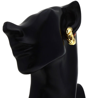 BVLGARI Spiga Earring K18 Yellow Gold Ladies [Used]