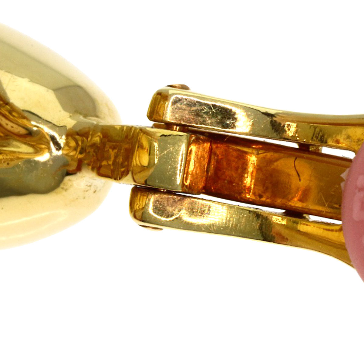 BVLGARI Spiga Earring K18 Yellow Gold Ladies [Used]