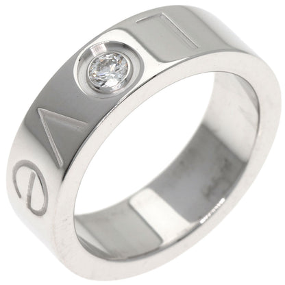 CARTIER Love Ring 1P Diamond 2006 Christmas Limited #47 Ring K18 White Gold Ladies [Used]