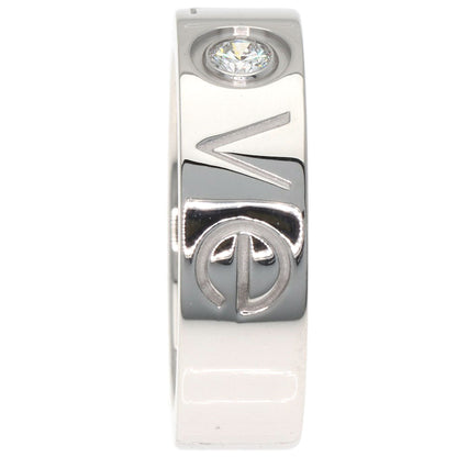 CARTIER Love Ring 1P Diamond 2006 Christmas Limited #47 Ring K18 White Gold Ladies [Used]