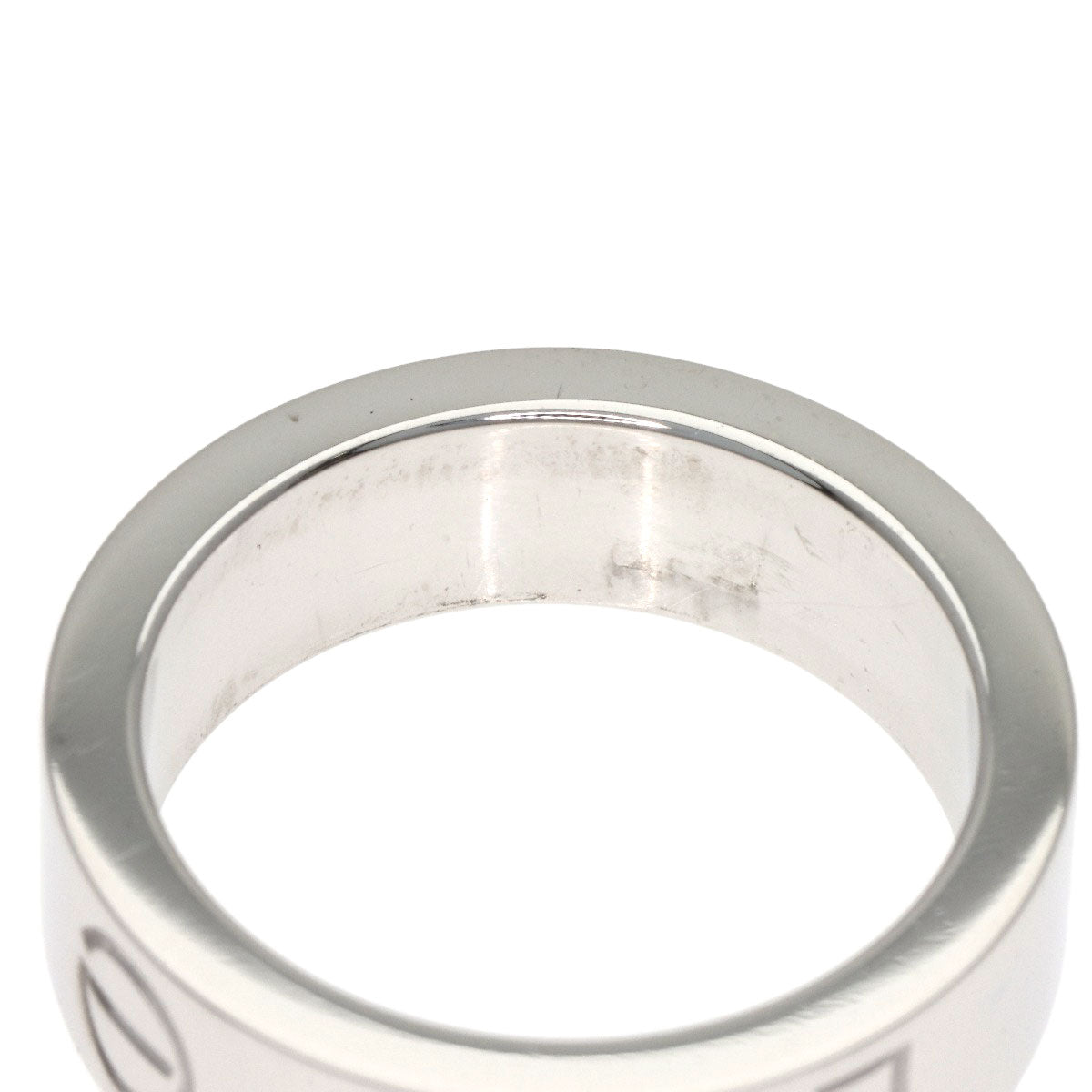 CARTIER Love Ring 1P Diamond 2006 Christmas Limited #47 Ring K18 White Gold Ladies [Used]