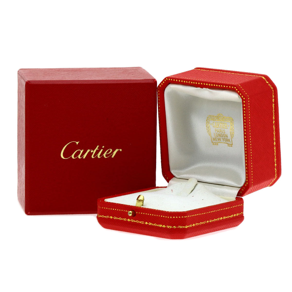 CARTIER Love Ring 1P Diamond 2006 Christmas Limited #47 Ring K18 White Gold Ladies [Used]