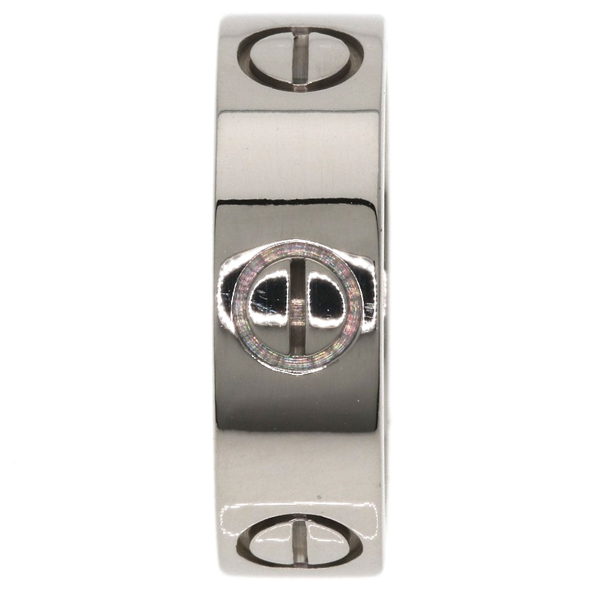 CARTIER love ring #47 Ring K18 White Gold Ladies [Used]