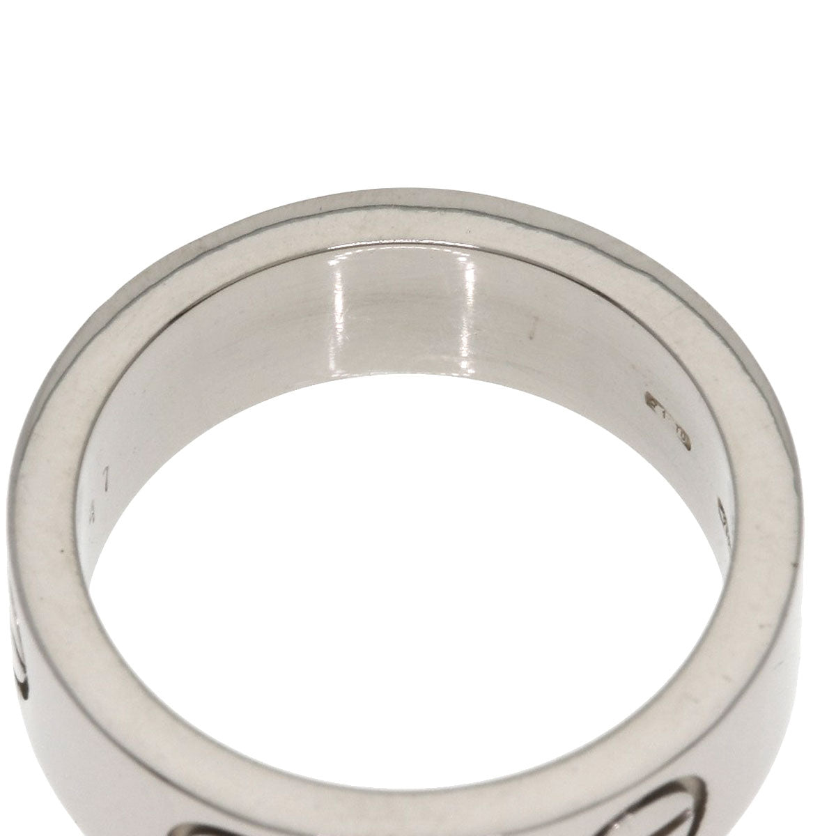 CARTIER love ring #47 Ring K18 White Gold Ladies [Used]