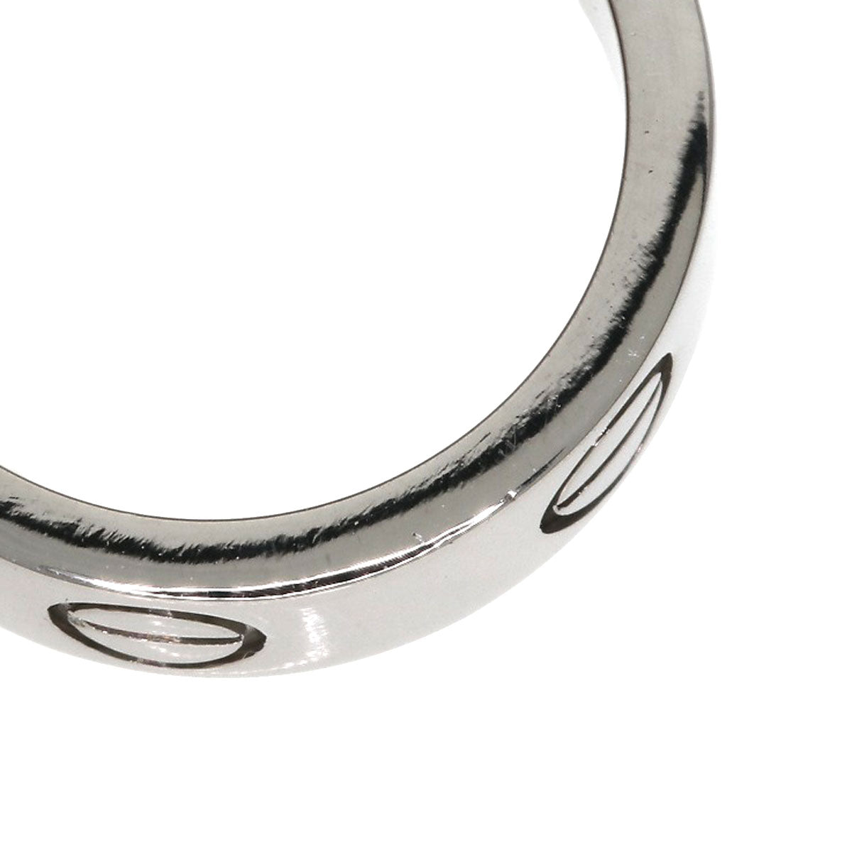 CARTIER love ring #47 Ring K18 White Gold Ladies [Used]