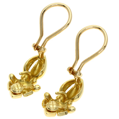 MIKIMOTO Pearl Pearl Diamond Earring K18 Yellow Gold Ladies [Used]