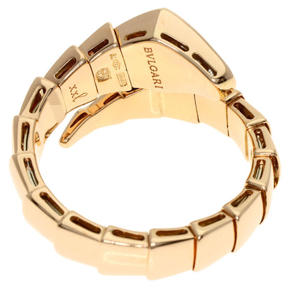 BVLGARI Serpenti Viper Diamond XXL Ring K18 Pink Gold Ladies [Used]