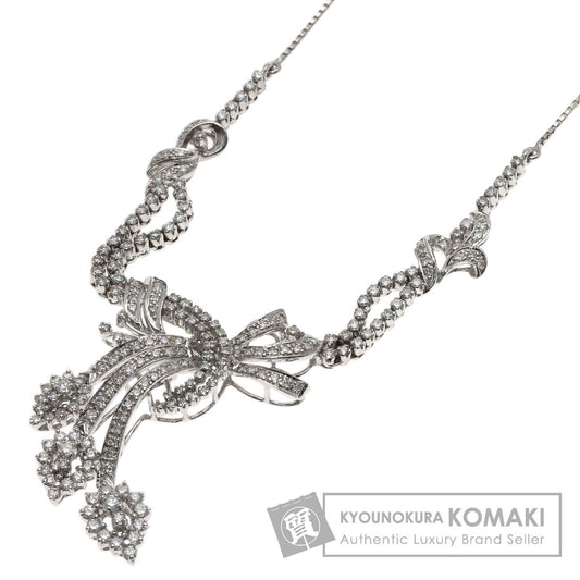 Diamond Necklace K18 White Gold 17.1g　Ladies