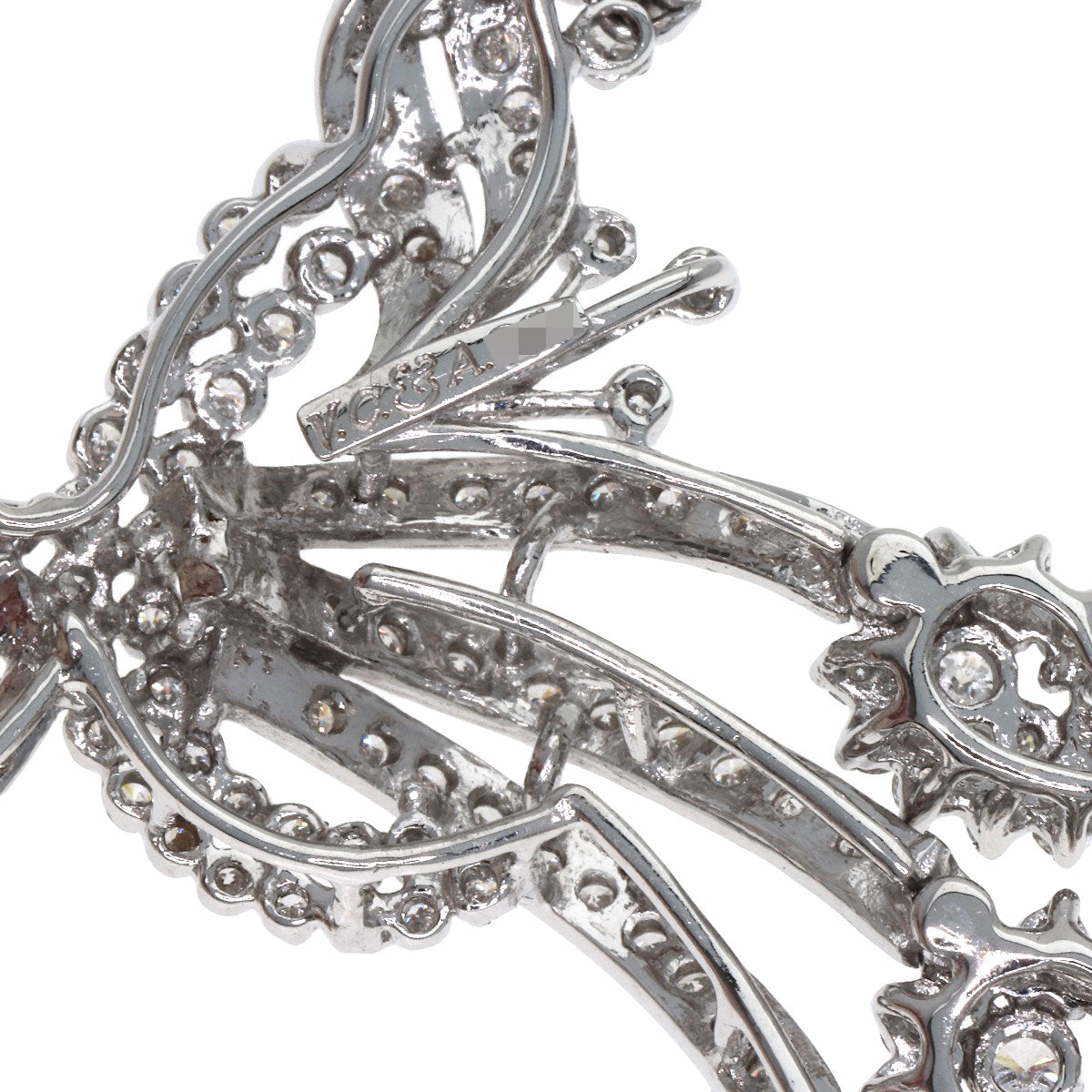 Diamond Necklace K18 White Gold 17.1g　Ladies