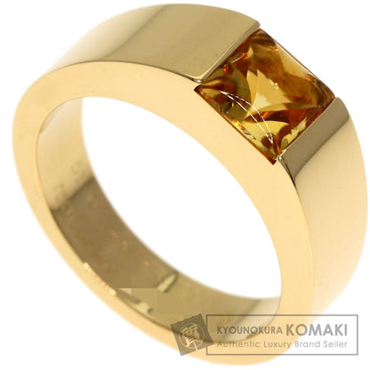CARTIER Tank Citrin #51 Ring K18 Yellow Gold Ladies [Used]