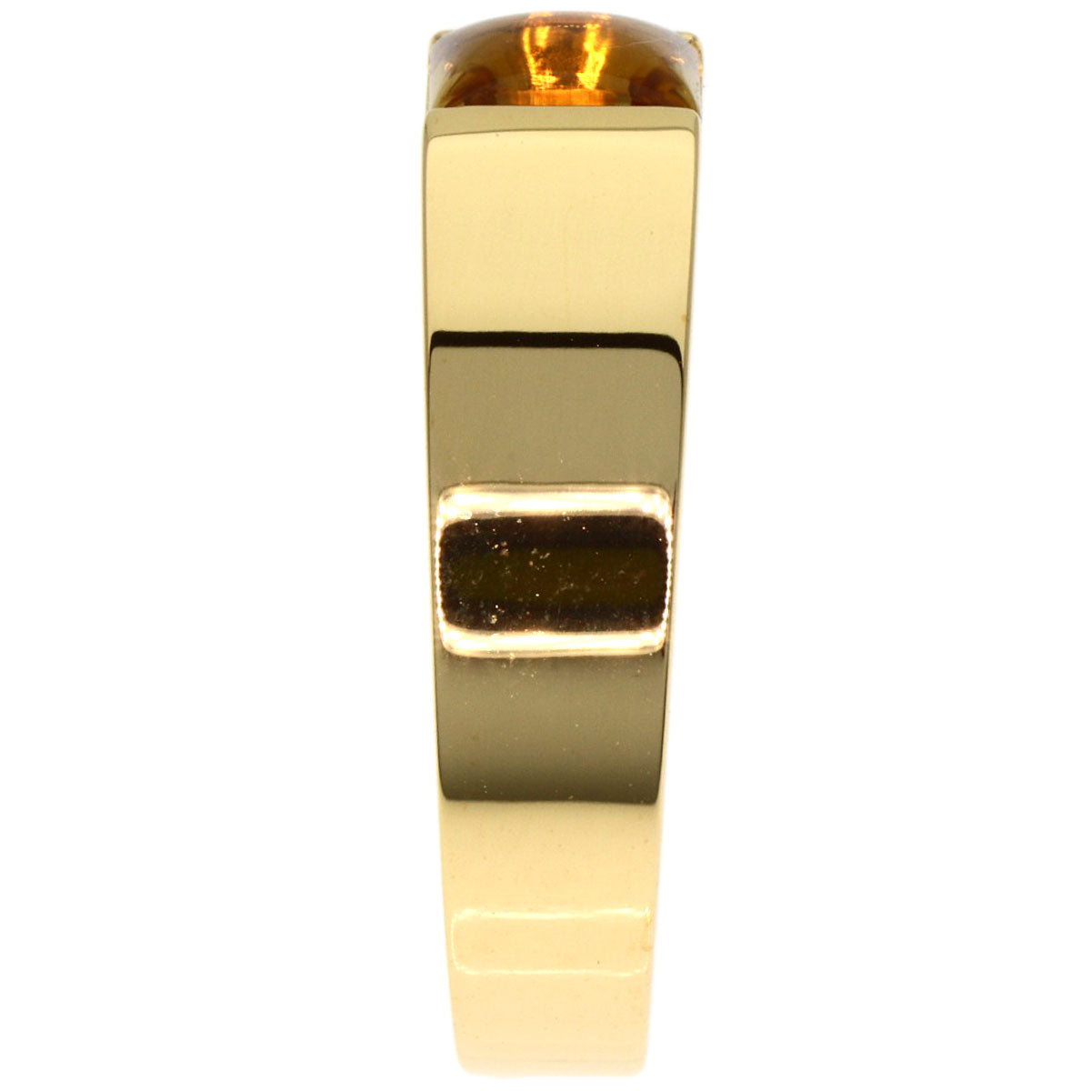 CARTIER Tank Citrin #51 Ring K18 Yellow Gold Ladies [Used]
