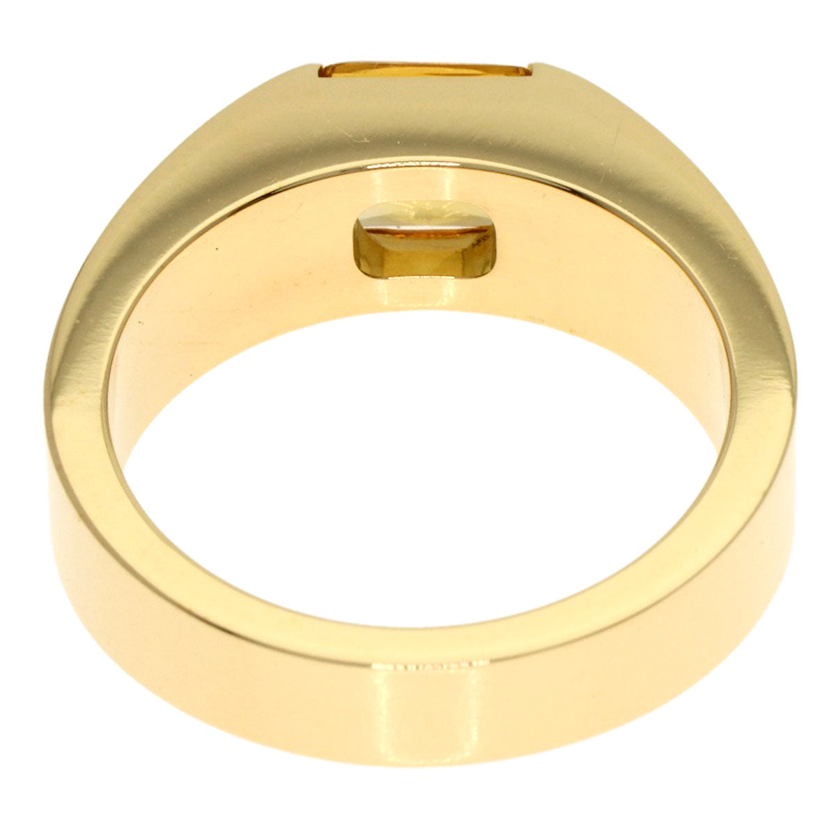 CARTIER Tank Citrin #51 Ring K18 Yellow Gold Ladies [Used]