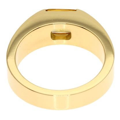 CARTIER Tank Citrin #51 Ring K18 Yellow Gold Ladies [Used]
