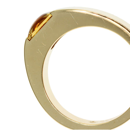 CARTIER Tank Citrin #51 Ring K18 Yellow Gold Ladies [Used]