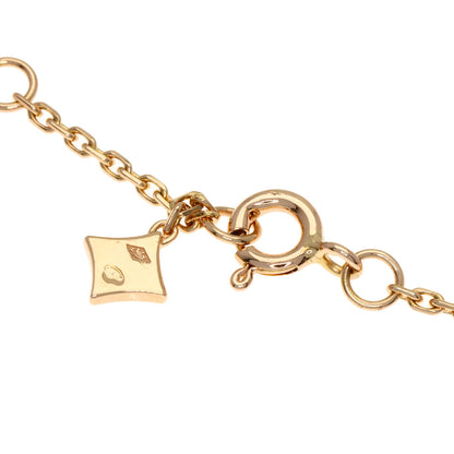 LOUIS VUITTON 4 Motif Blossom BB Mother of Pearl Diamond Q95596 Bracelet K18 Pink Gold Ladies [Used]