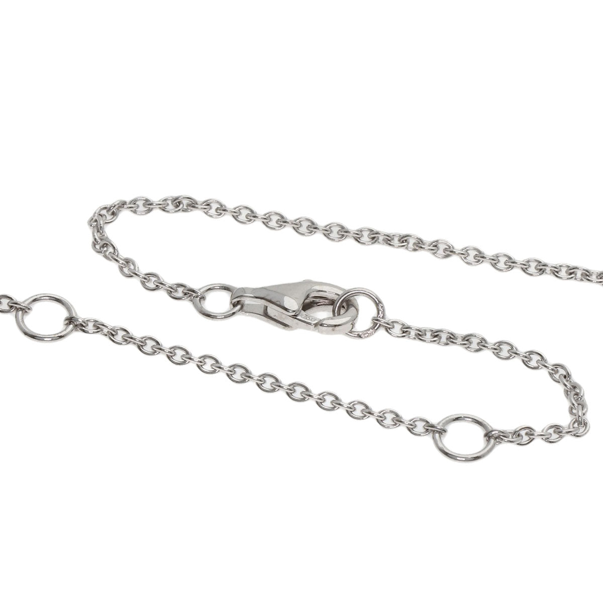 CHANEL Camellia Diamond Necklace K18 White Gold Ladies [Used]