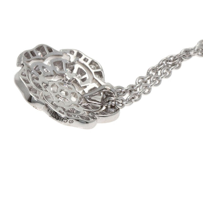 CHANEL Camellia Diamond Necklace K18 White Gold Ladies [Used]